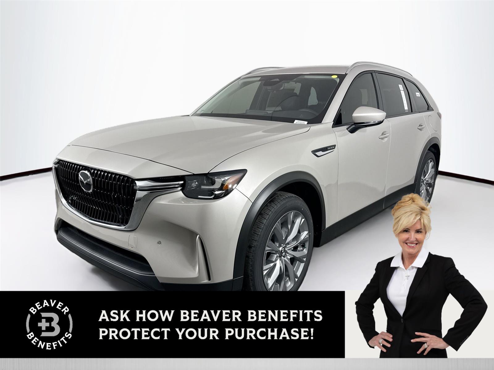 Gray (Platinum Quartz) 2026 Mazda CX-90 3.3 Turbo Preferred AWD SUV / Crossover All-Wheel Drive Automatic