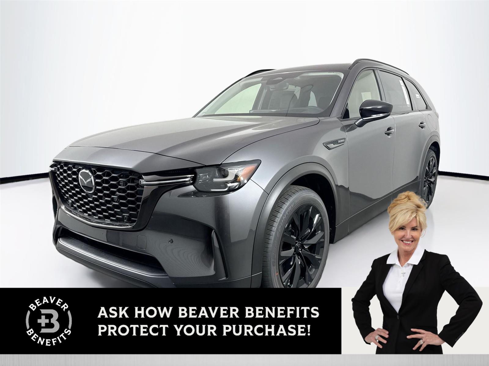 Machine Gray Metallic 2026 Mazda CX-90 3.3 Turbo Premium Sport AWD SUV / Crossover All-Wheel Drive Automatic