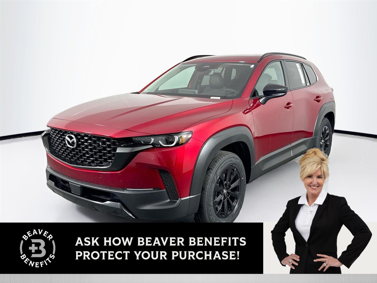 Soul Red Crystal Metallic 2026 Mazda CX-50 Hybrid Premium AWD SUV / Crossover All-Wheel Drive Continuously Variable Transmission