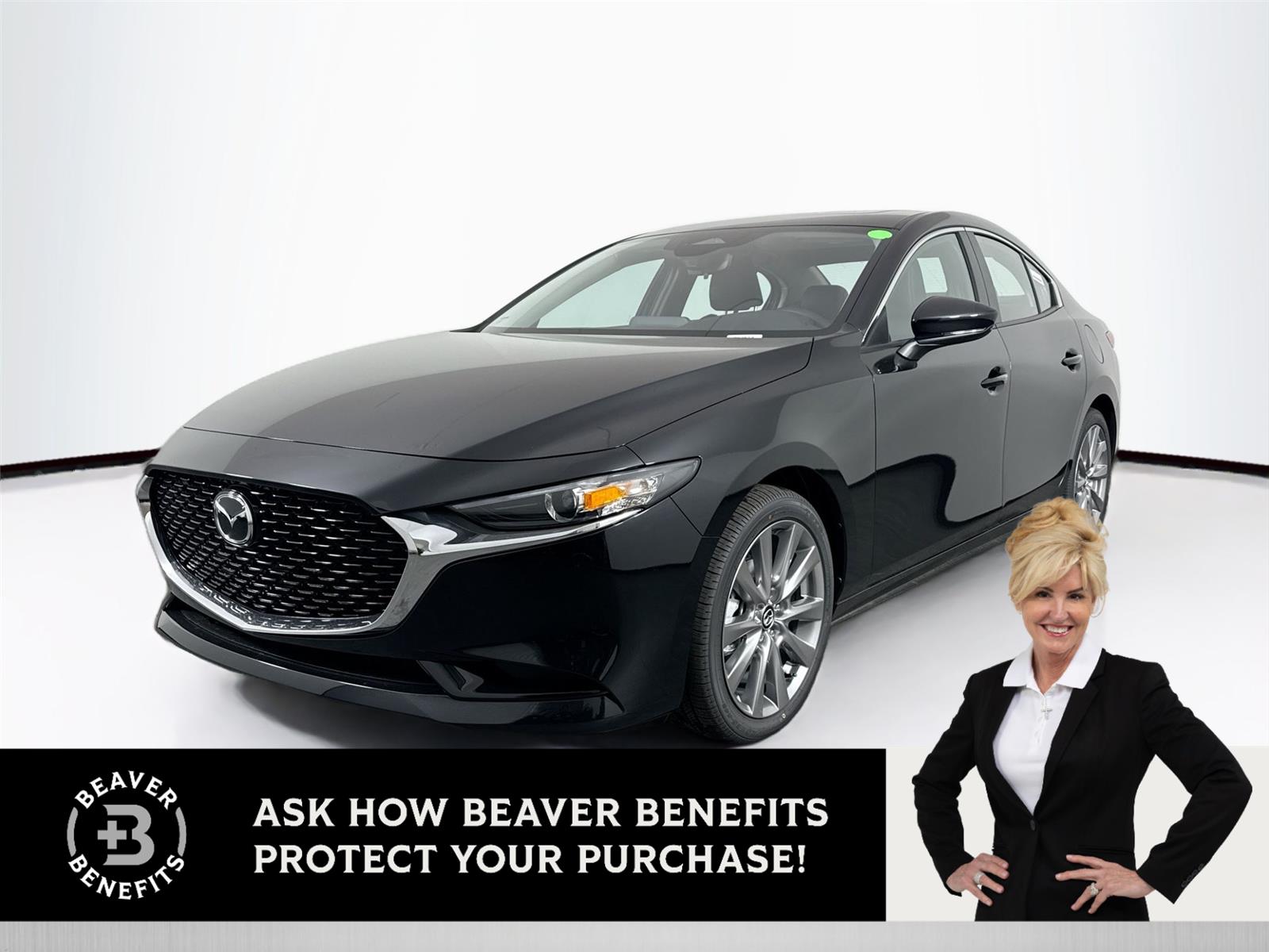 Jet Black Mica 2026 Mazda MAZDA3 2.5 S Preferred Sedan FWD Sedan Front-Wheel Drive Automatic