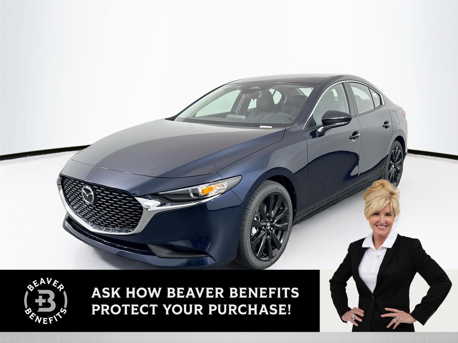 Deep Crystal Blue Mica 2026 Mazda MAZDA3 2.5 S Select Sport FWD Sedan Front-Wheel Drive Automatic