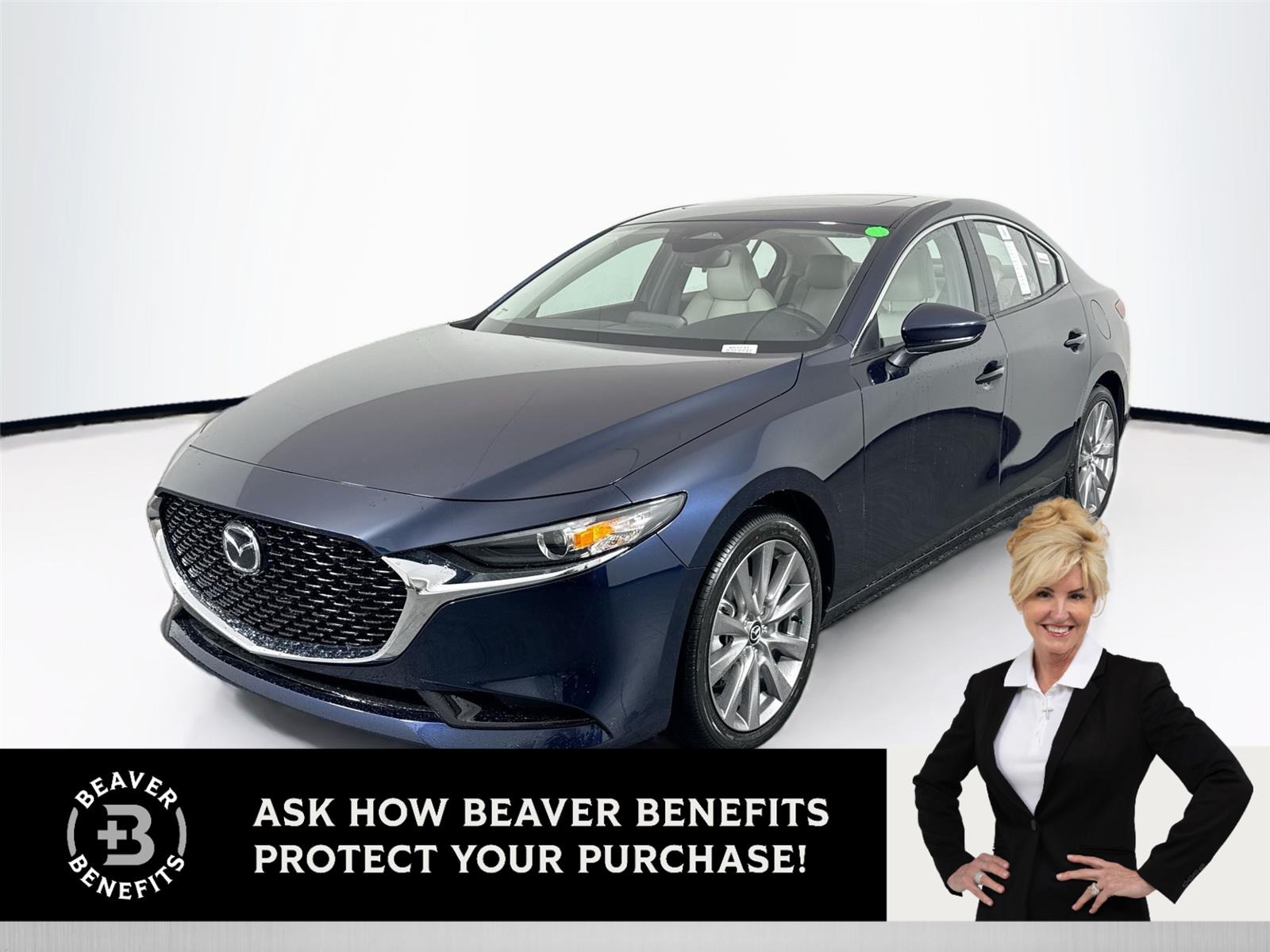 Deep Crystal Blue Mica 2026 Mazda MAZDA3 2.5 S Preferred Sedan FWD Sedan Front-Wheel Drive Automatic