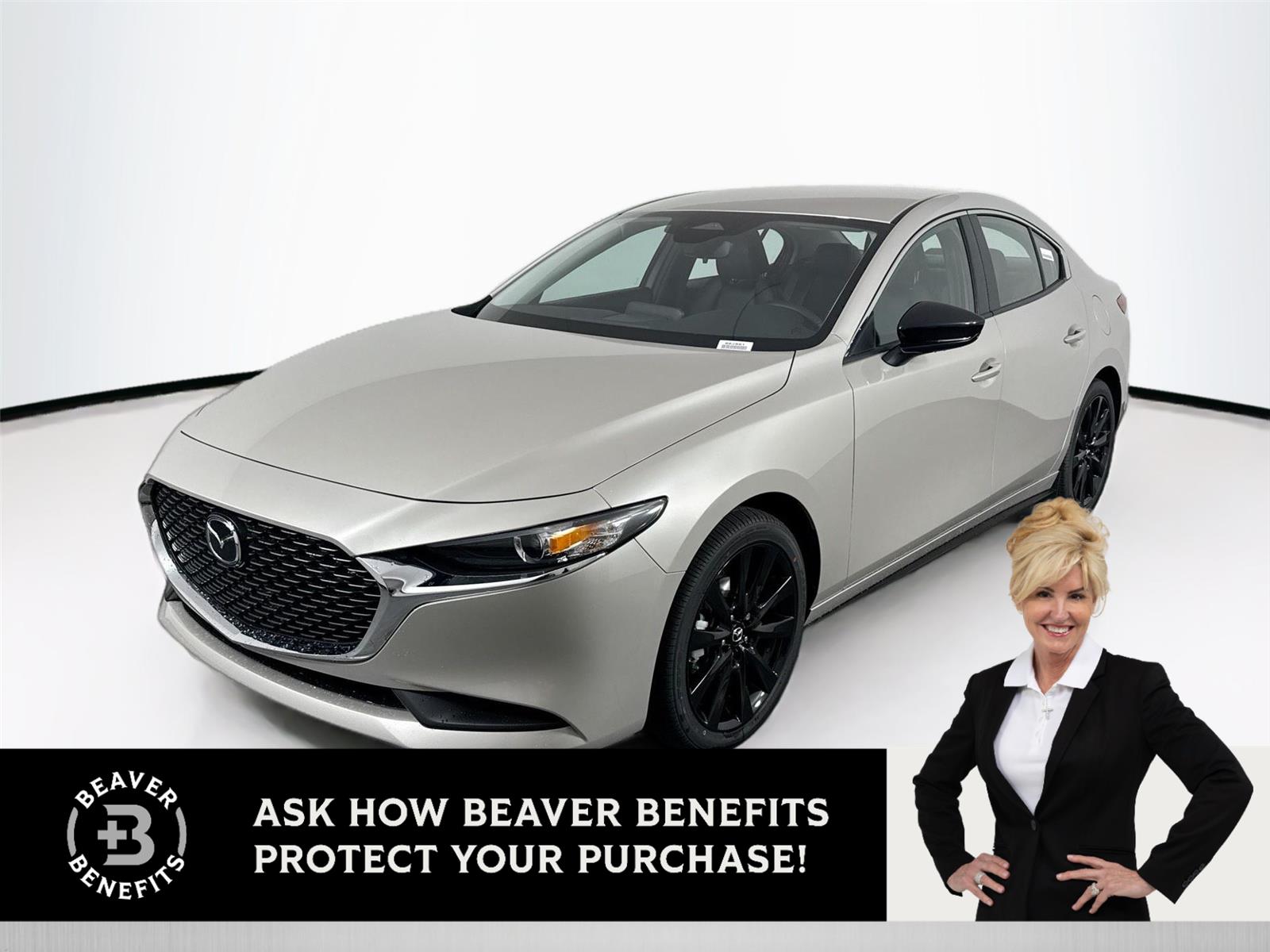 Gray (Platinum Quartz Metallic) 2026 Mazda MAZDA3 2.5 S Select Sport FWD Sedan Front-Wheel Drive Automatic