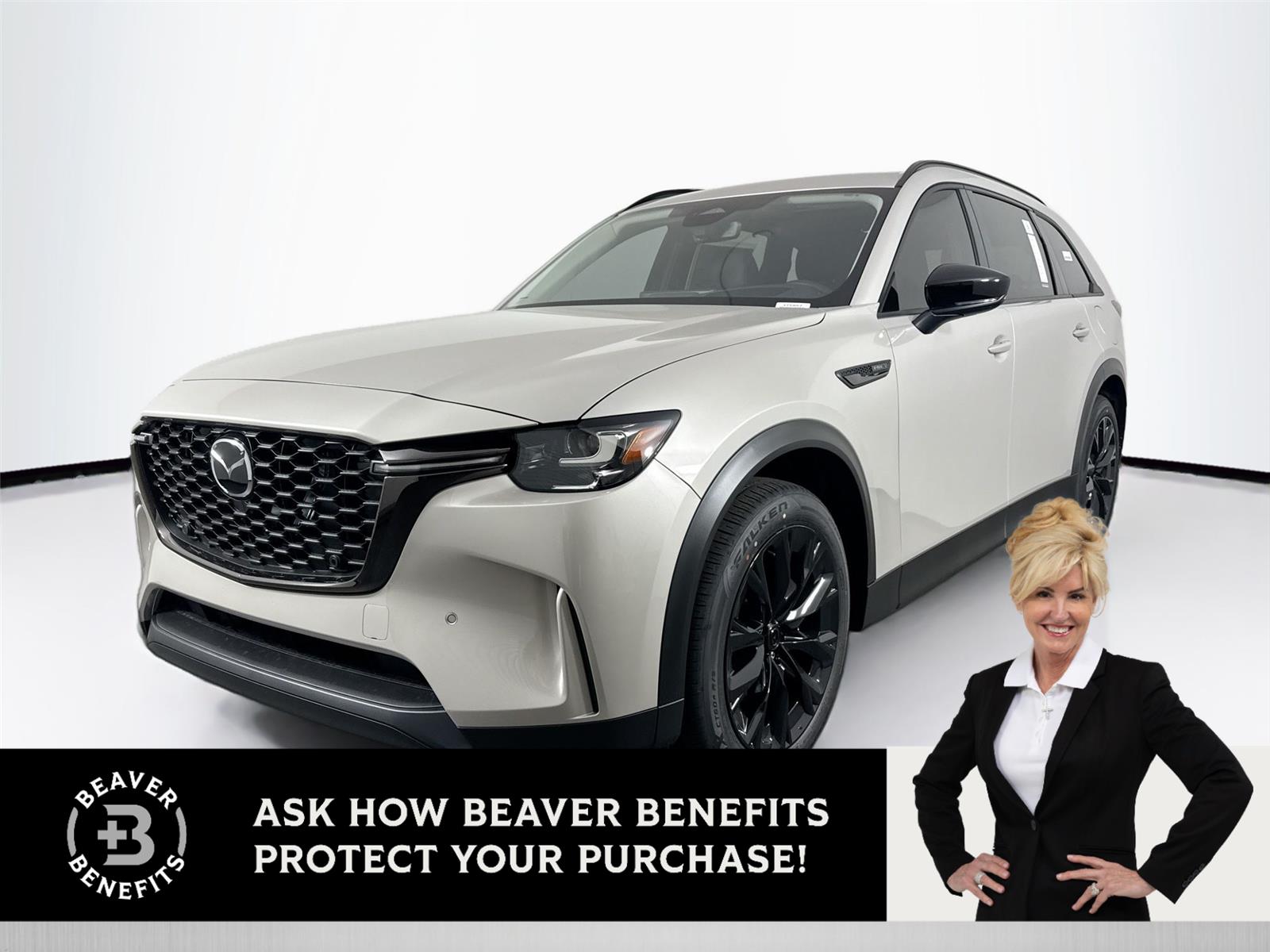 Gray (Platinum Quartz) 2026 Mazda CX-90 PHEV Premium Sport AWD SUV / Crossover All-Wheel Drive Automatic