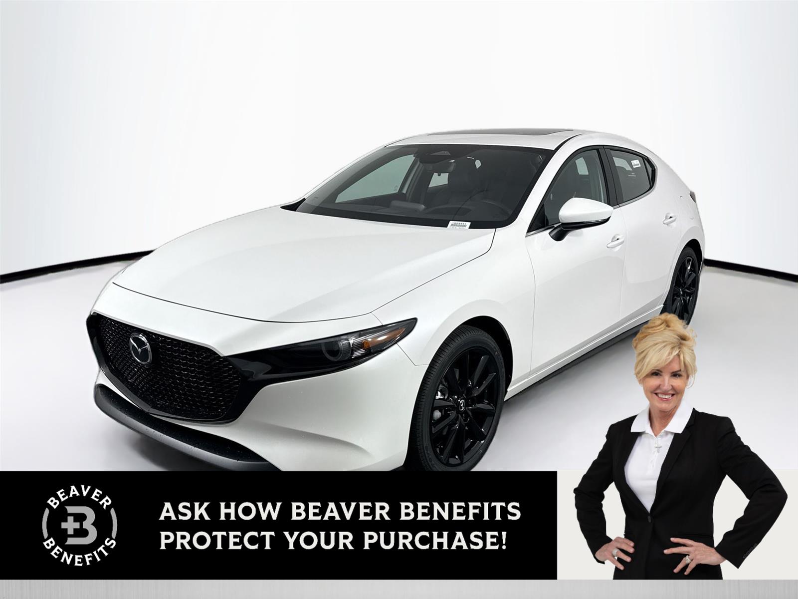 Snowflake White Pearl Mica 2026 Mazda MAZDA3 2.5 S Premium Hatchback FWD Hatchback Front-Wheel Drive Manual