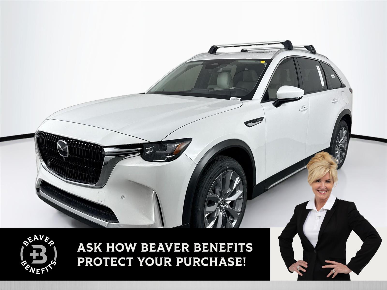 Rhodium White Premium 2026 Mazda CX-90 3.3 Turbo Premium Plus AWD SUV / Crossover All-Wheel Drive Automatic