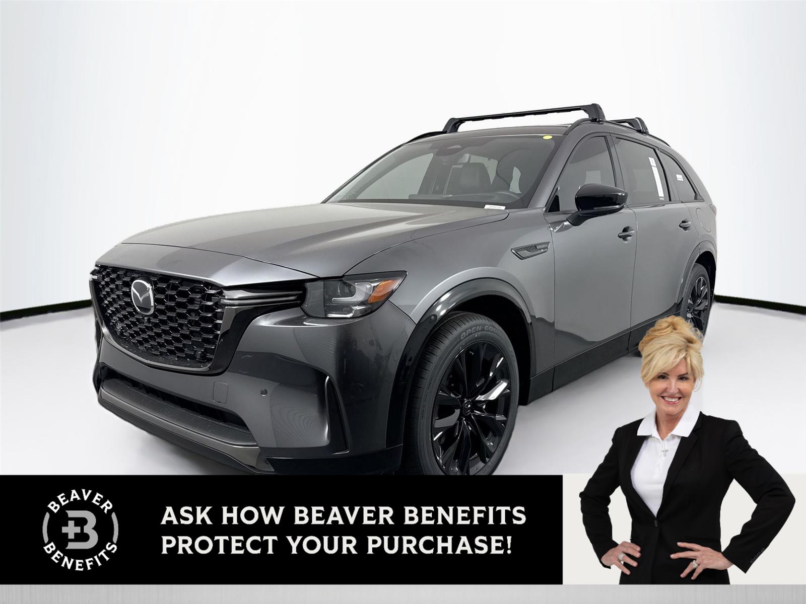 Machine Gray Metallic 2026 Mazda CX-90 3.3 Turbo S Premium Sport AWD SUV / Crossover All-Wheel Drive Automatic