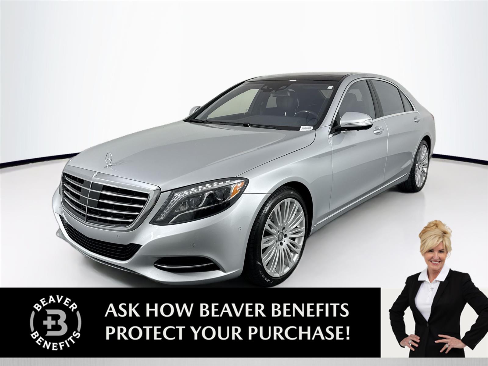 Iridium Silver Metallic 2015 Mercedes-Benz S-Class Sedan Rear-Wheel Drive Automatic