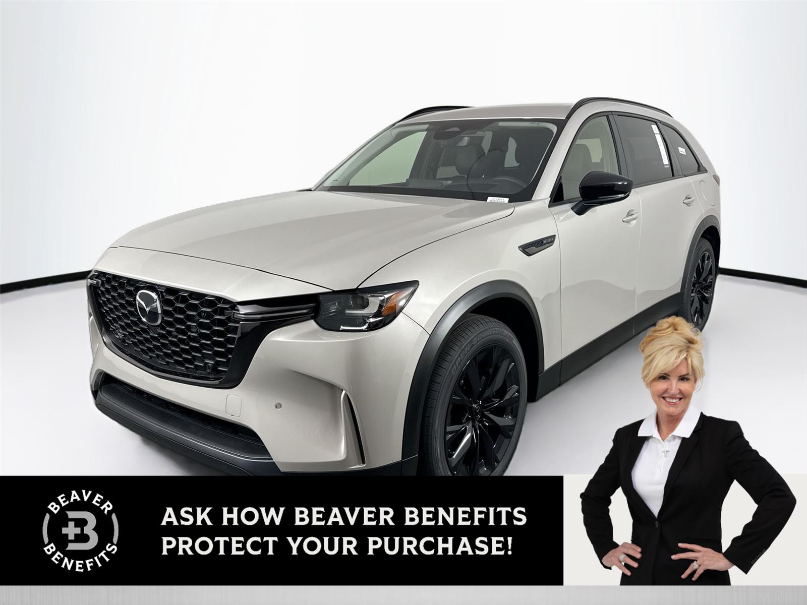 Gray (PLATINUM QUARTZ) 2026 Mazda CX-90 Automatic