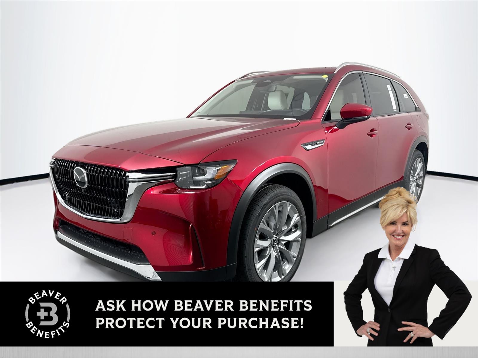 Soul Red Crystal Metallic 2026 Mazda CX-90 3.3 Turbo Premium Plus AWD SUV / Crossover All-Wheel Drive Automatic