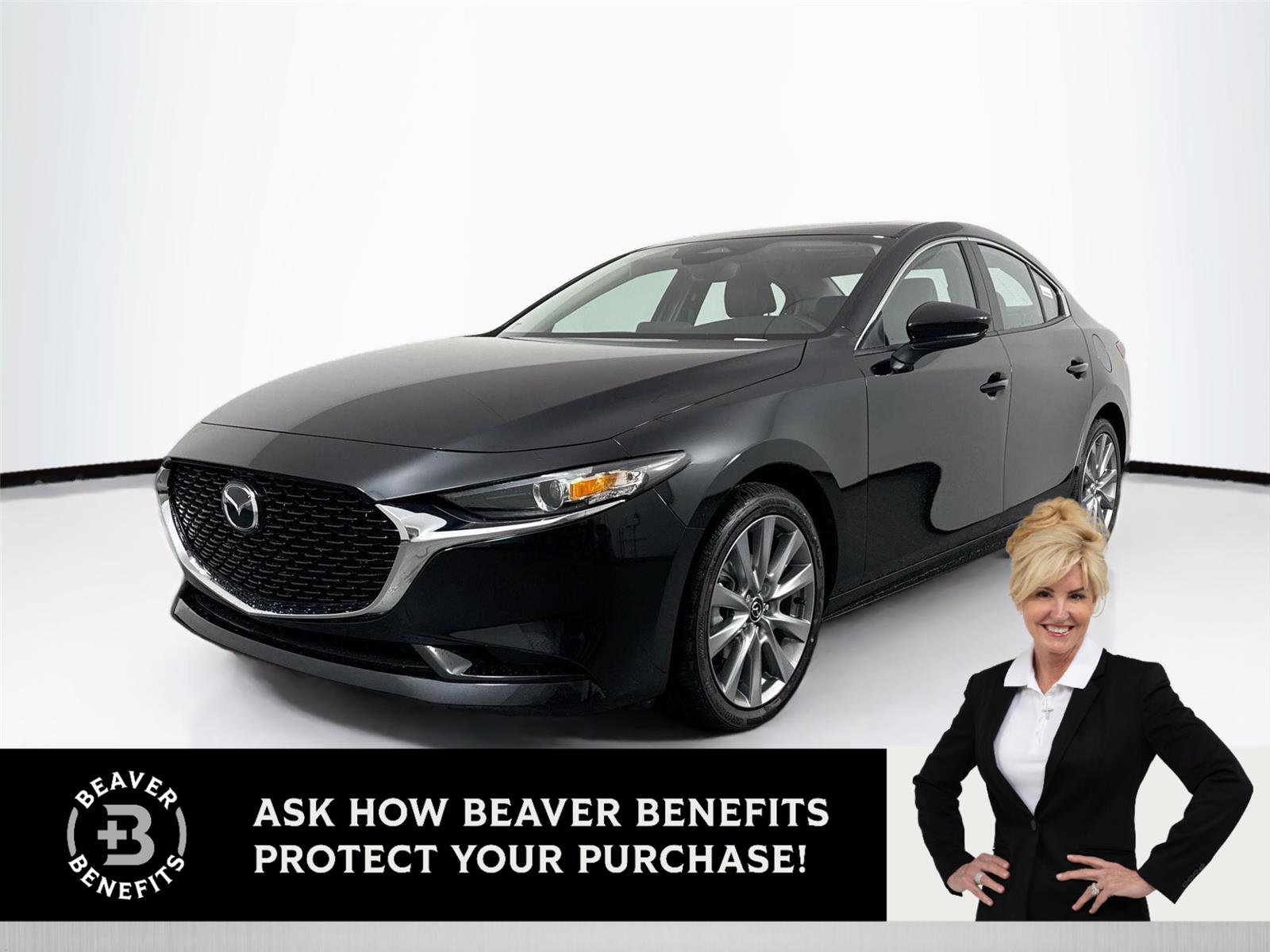 Jet Black Mica 2026 Mazda MAZDA3 2.5 S Preferred Sedan FWD Sedan Front-Wheel Drive Automatic