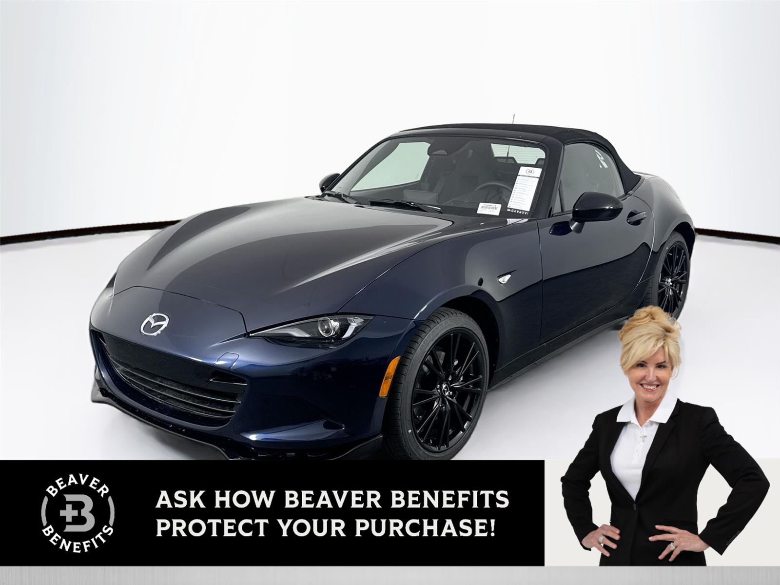 Deep Crystal Blue Mica 2026 Mazda MX-5 Miata Club RWD Convertible Rear-Wheel Drive Manual