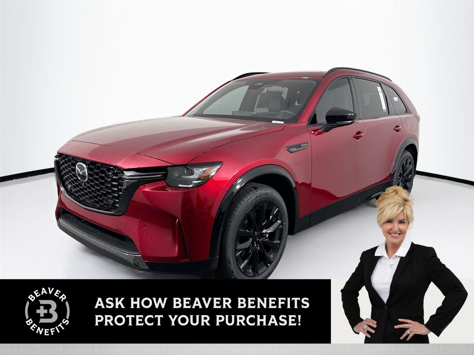 Soul Red Crystal Metallic 2026 Mazda CX-90 3.3 Turbo S Premium Sport AWD SUV / Crossover All-Wheel Drive Automatic