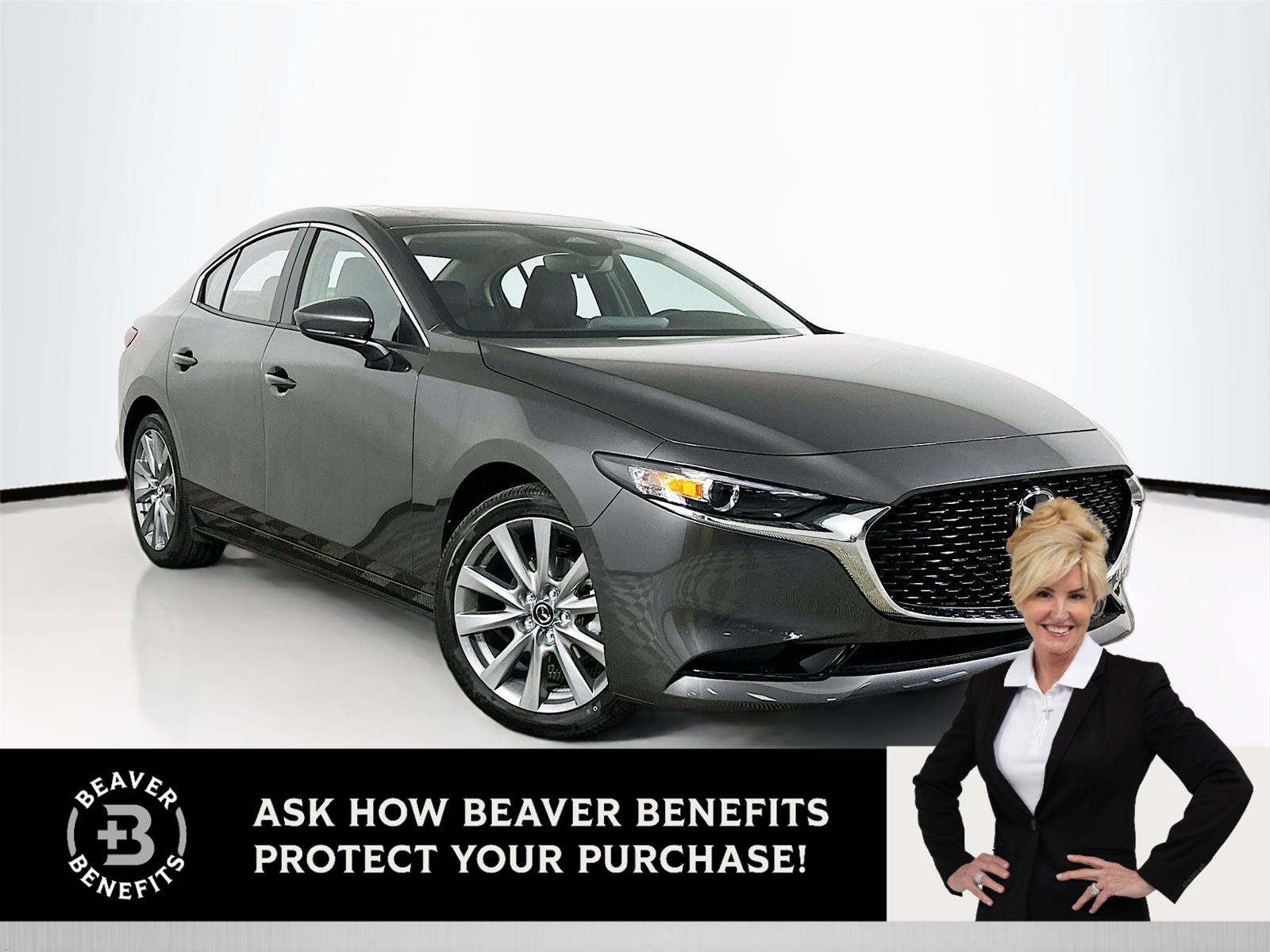 Machine Gray Metallic 2026 Mazda MAZDA3 2.5 S Preferred Sedan FWD Sedan Front-Wheel Drive Automatic