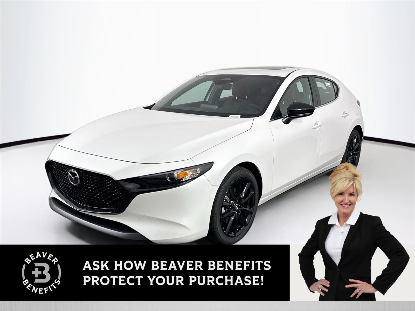 Snowflake White Pearl Mica 2026 Mazda MAZDA3 2.5 S Carbon Edition Hatchback AWD Hatchback All-Wheel Drive Automatic
