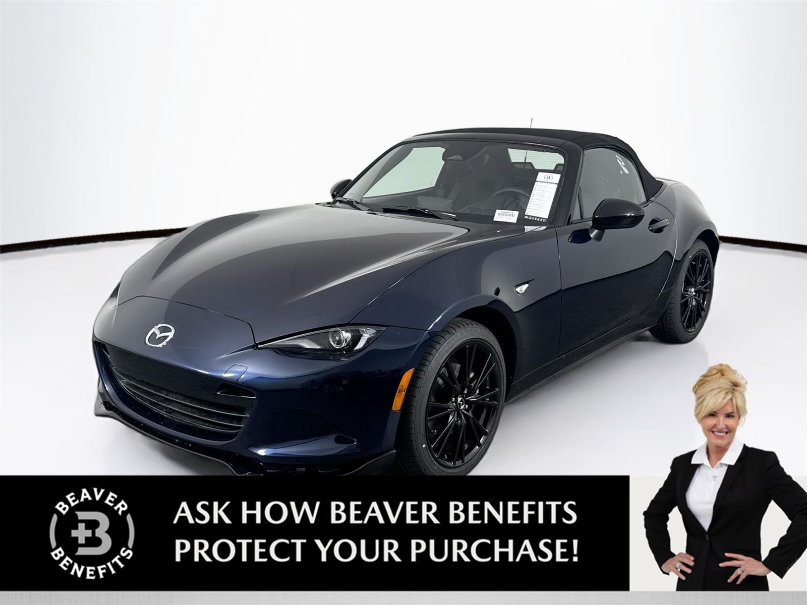 Deep Crystal Blue Mica 2026 Mazda MX-5 Miata Convertible Rear-Wheel Drive Manual