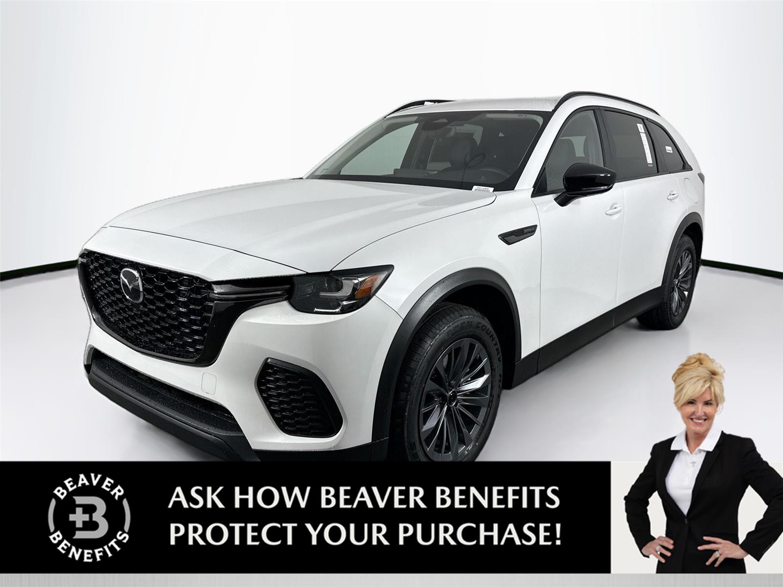 Rhodium White Premium 2026 Mazda CX-70 SUV / Crossover All-Wheel Drive Automatic