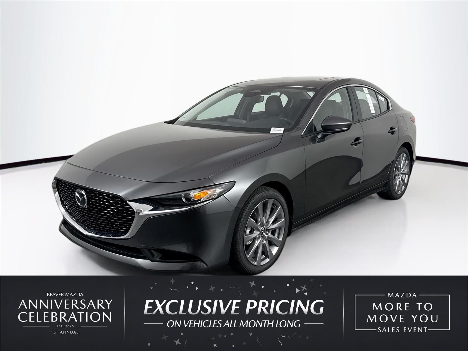 Machine Gray Metallic 2026 Mazda MAZDA3 Sedan Front-Wheel Drive Automatic