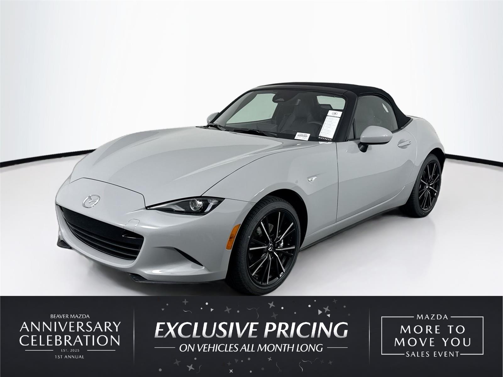 Aero Gray Metallic 2026 Mazda MX-5 Miata Convertible Rear-Wheel Drive Manual