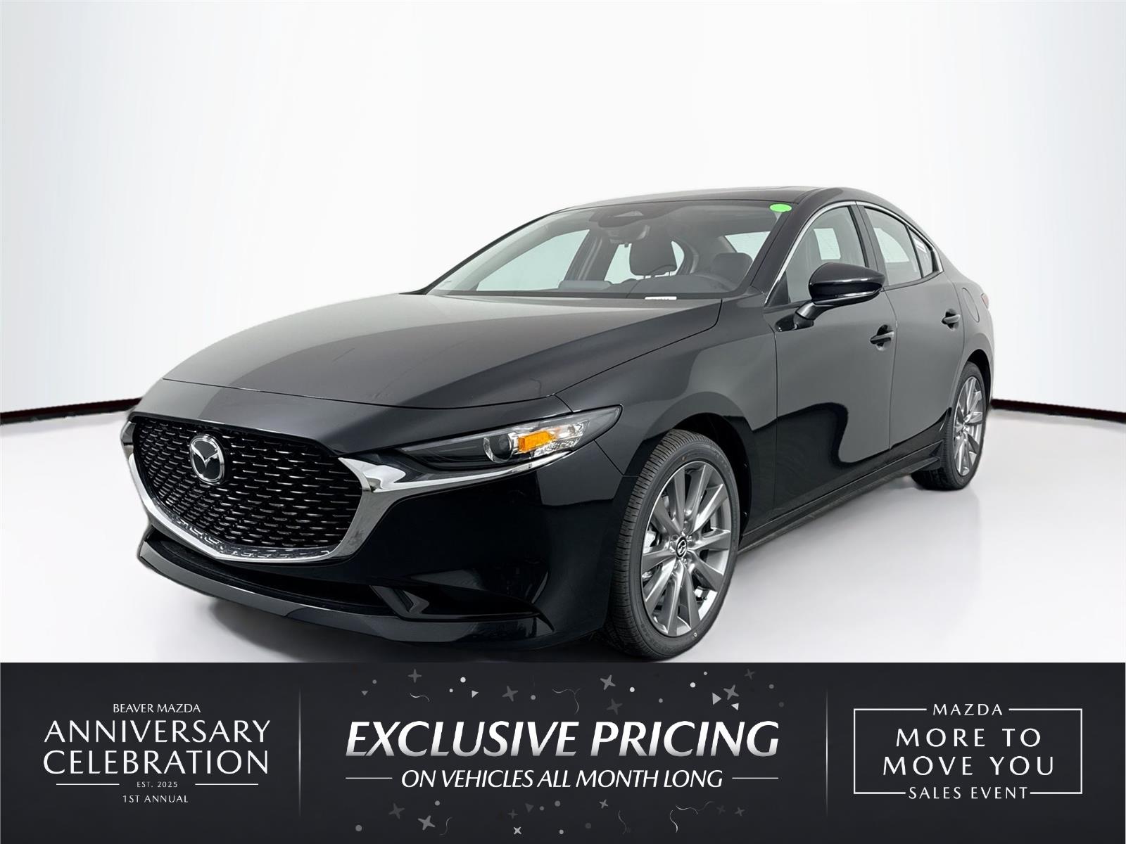 Jet Black Mica 2026 Mazda MAZDA3 Sedan Front-Wheel Drive Automatic