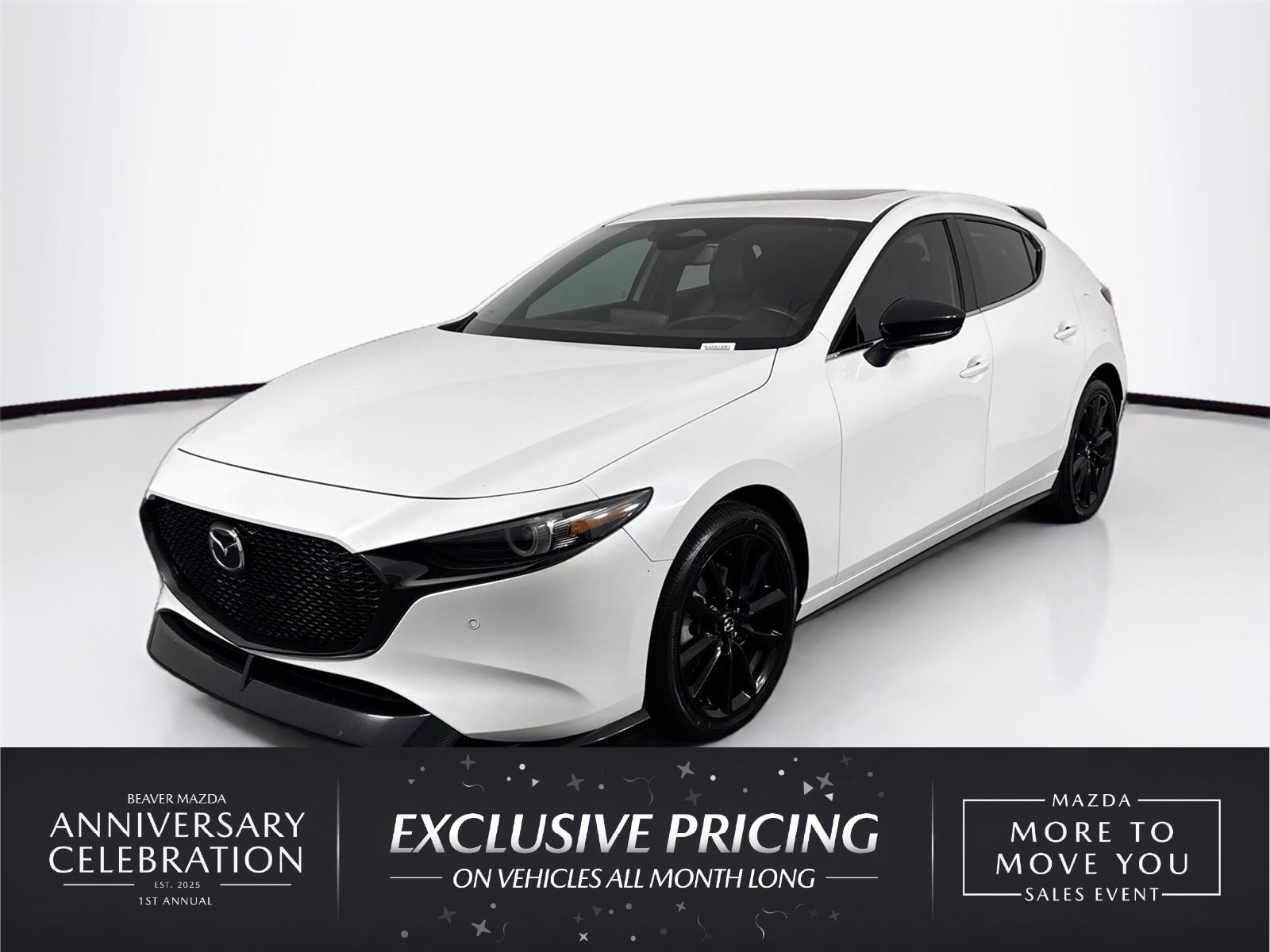 Snowflake White Pearl Mica 2025 Mazda MAZDA3 Hatchback All-Wheel Drive Automatic