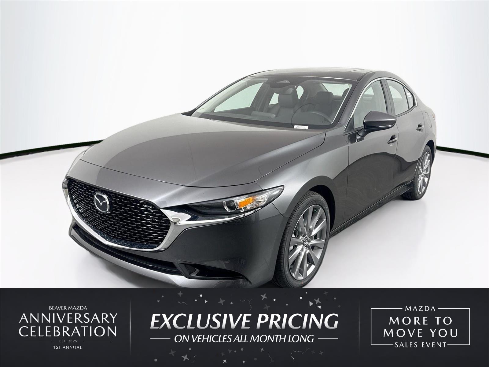 Machine Gray Metallic 2026 Mazda MAZDA3 Sedan Front-Wheel Drive Automatic