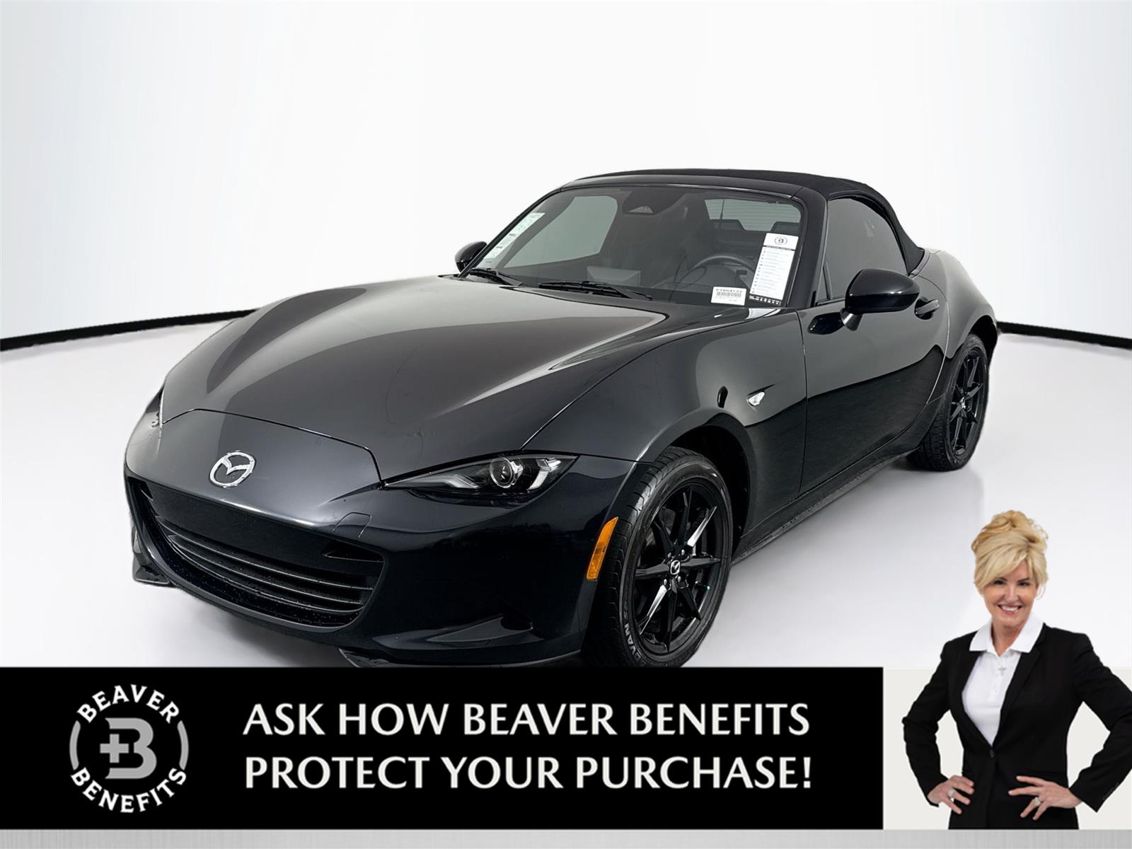 Jet Black Mica 2024 Mazda MX-5 Miata Convertible Rear-Wheel Drive Manual
