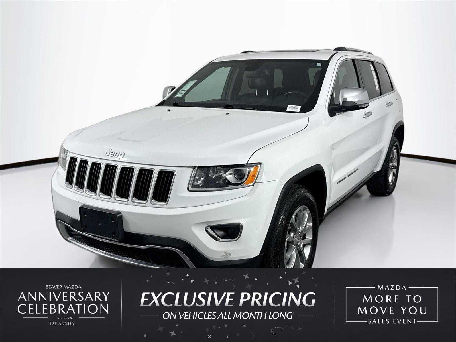 Bright White Clearcoat 2016 Jeep Grand Cherokee SUV / Crossover Four-Wheel Drive 8-Speed Automatic