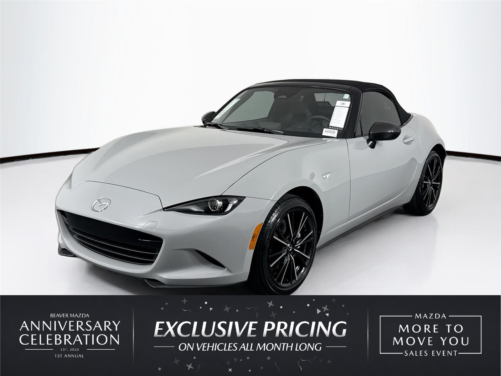 Aero Gray Metallic 2026 Mazda MX-5 Miata Convertible Rear-Wheel Drive Manual