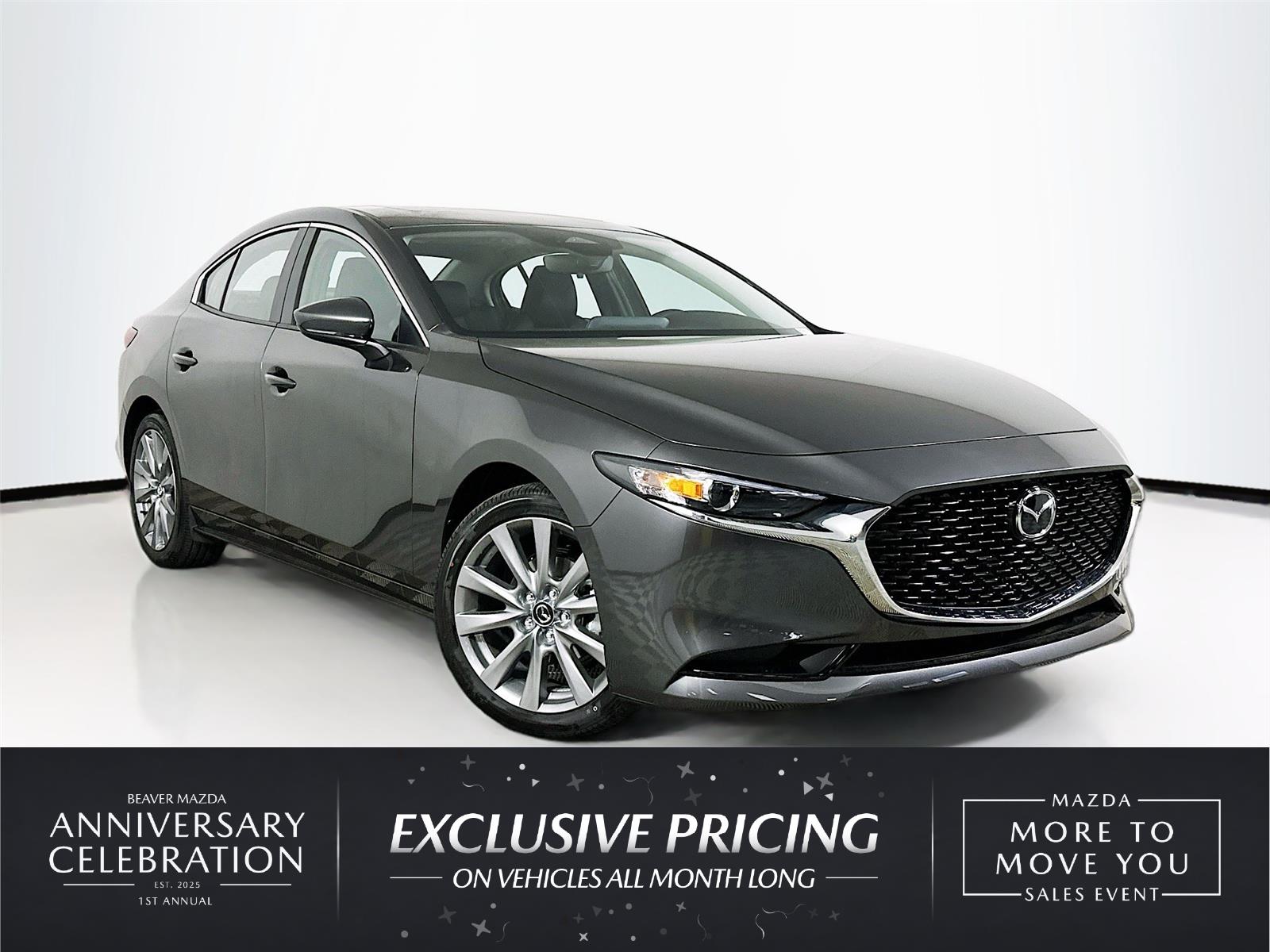 Machine Gray Metallic 2026 Mazda MAZDA3 Sedan Front-Wheel Drive Automatic