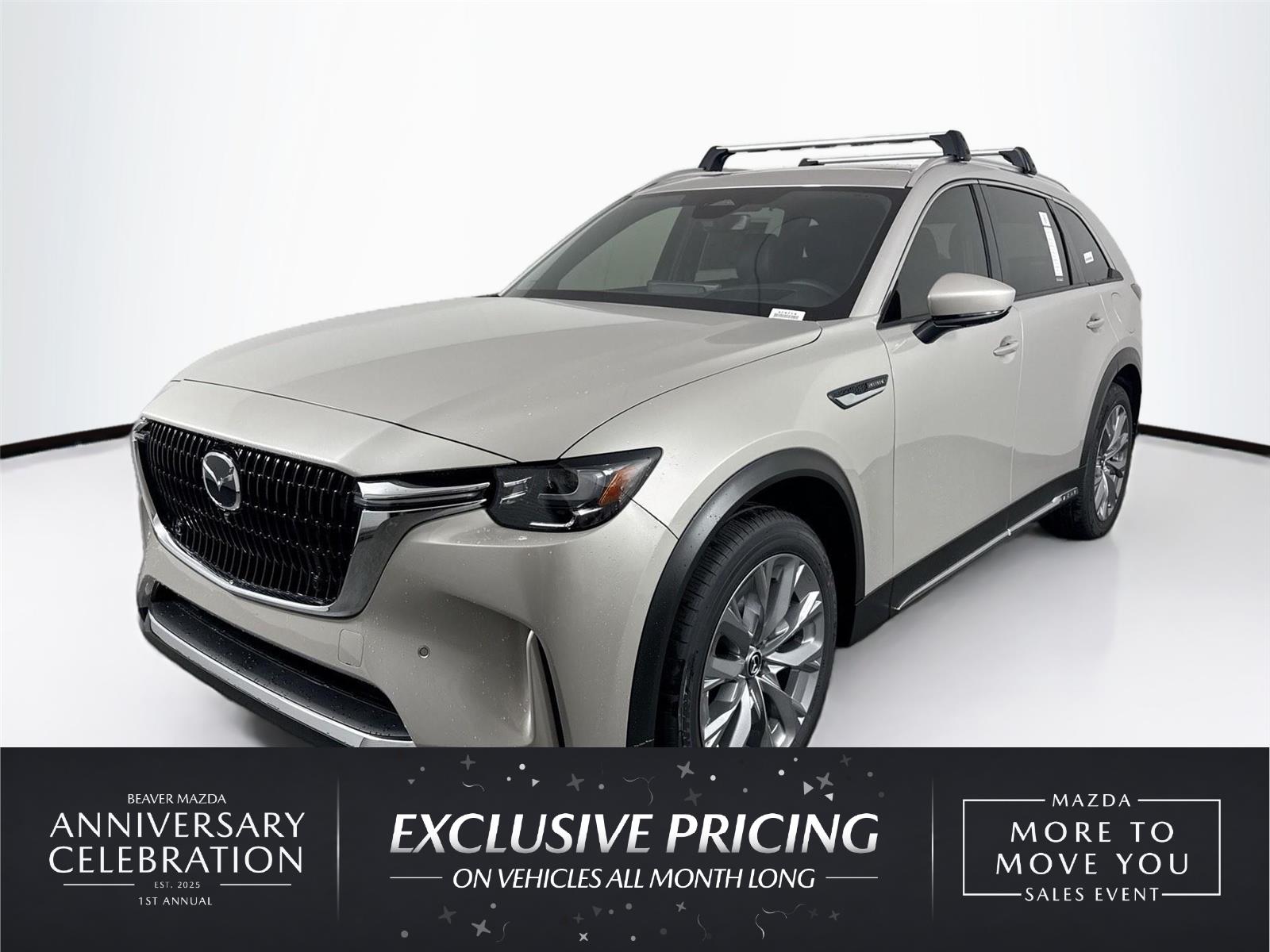 Gray (Platinum Quartz) 2026 Mazda CX-90 SUV / Crossover All-Wheel Drive Automatic