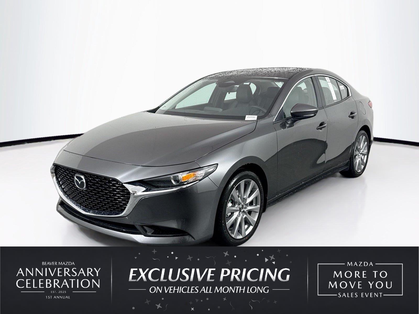 Machine Gray Metallic 2026 Mazda MAZDA3 Sedan Front-Wheel Drive Automatic