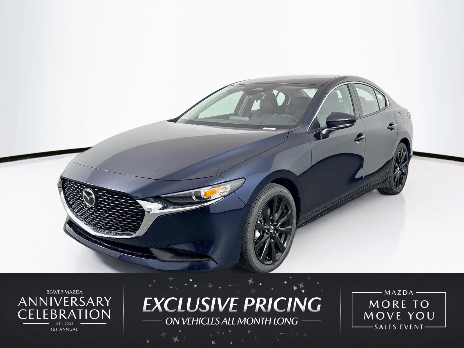 Deep Crystal Blue Mica 2026 Mazda MAZDA3 Sedan Front-Wheel Drive Automatic