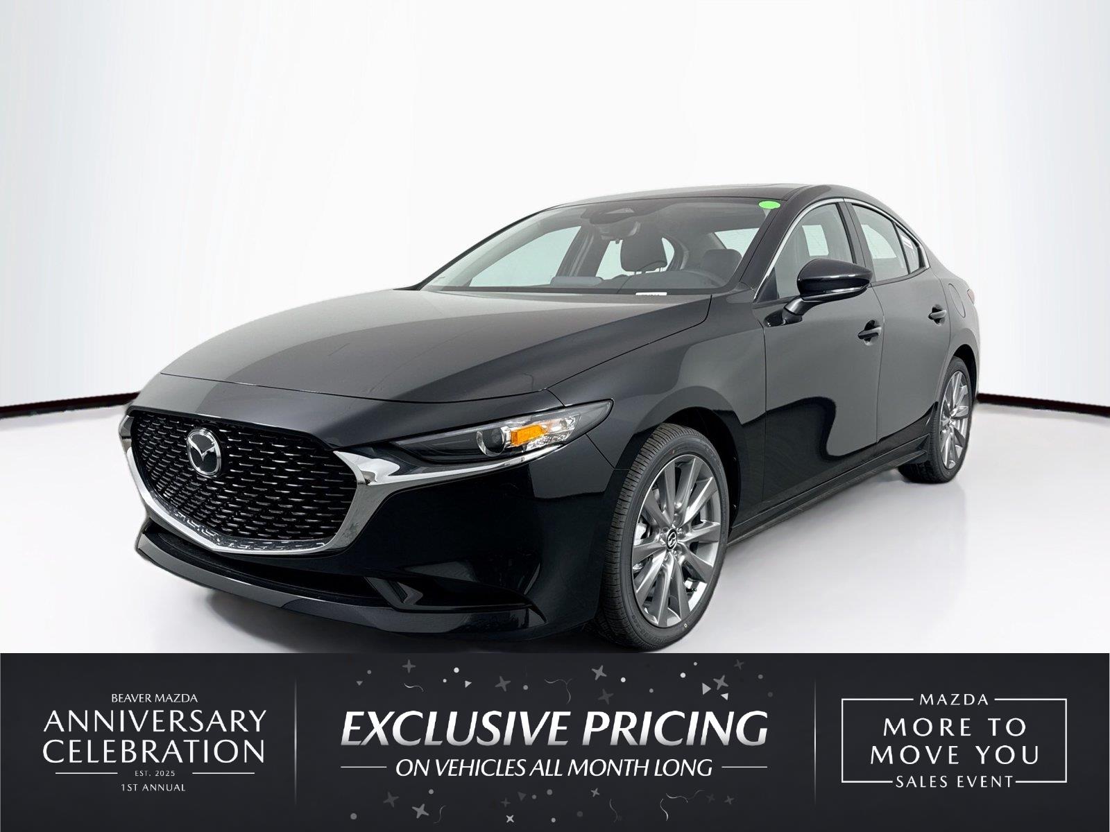 Jet Black Mica 2026 Mazda MAZDA3 Sedan Front-Wheel Drive Automatic