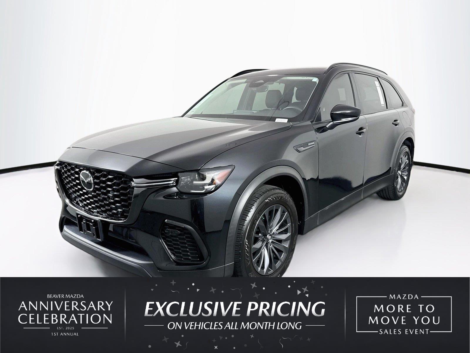 Jet Black Mica 2025 Mazda CX-70 SUV / Crossover All-Wheel Drive Automatic