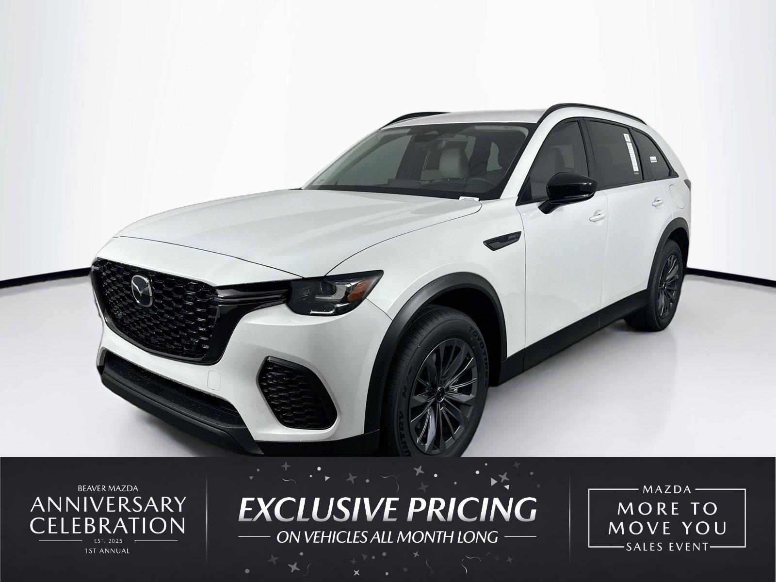 Rhodium White Premium 2026 Mazda CX-70 SUV / Crossover All-Wheel Drive Automatic