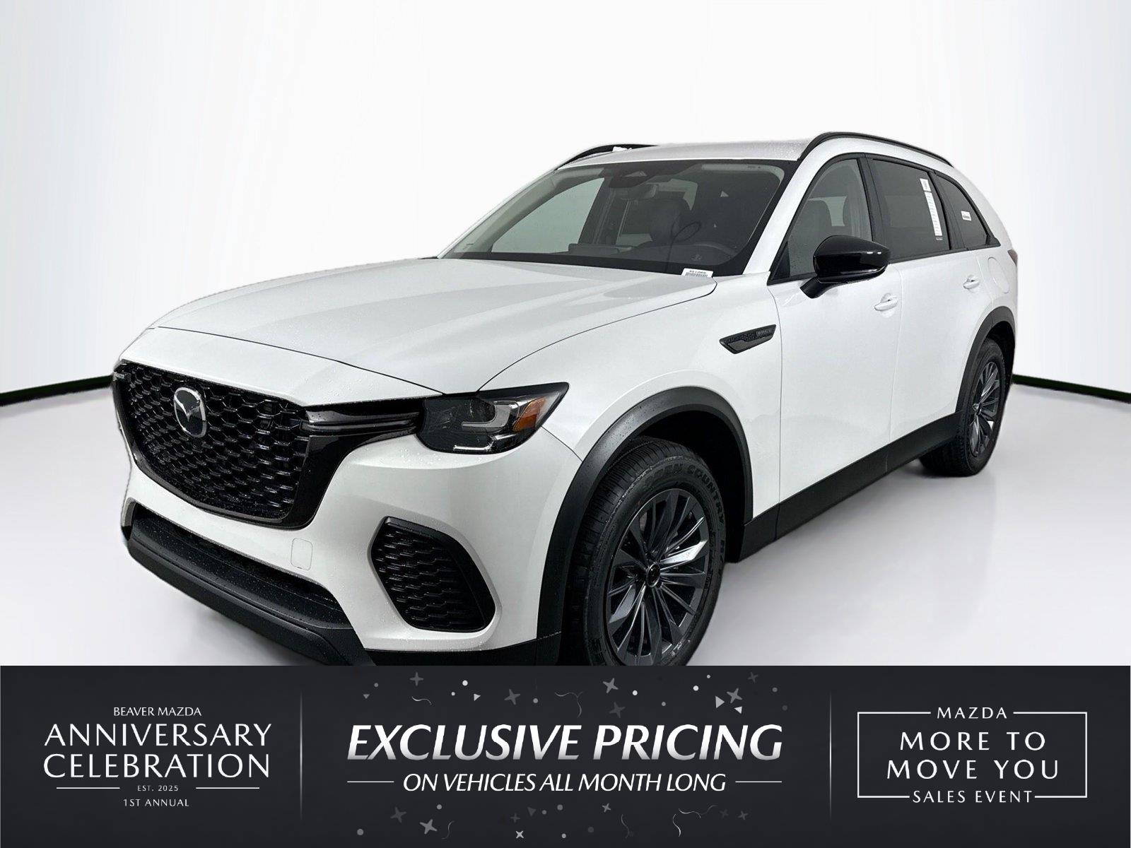 Rhodium White Premium 2026 Mazda CX-70 SUV / Crossover All-Wheel Drive Automatic