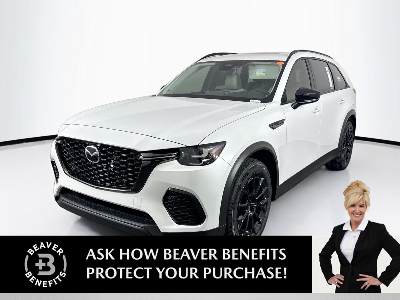 Rhodium White Premium 2026 Mazda CX-70 SUV / Crossover All-Wheel Drive Automatic