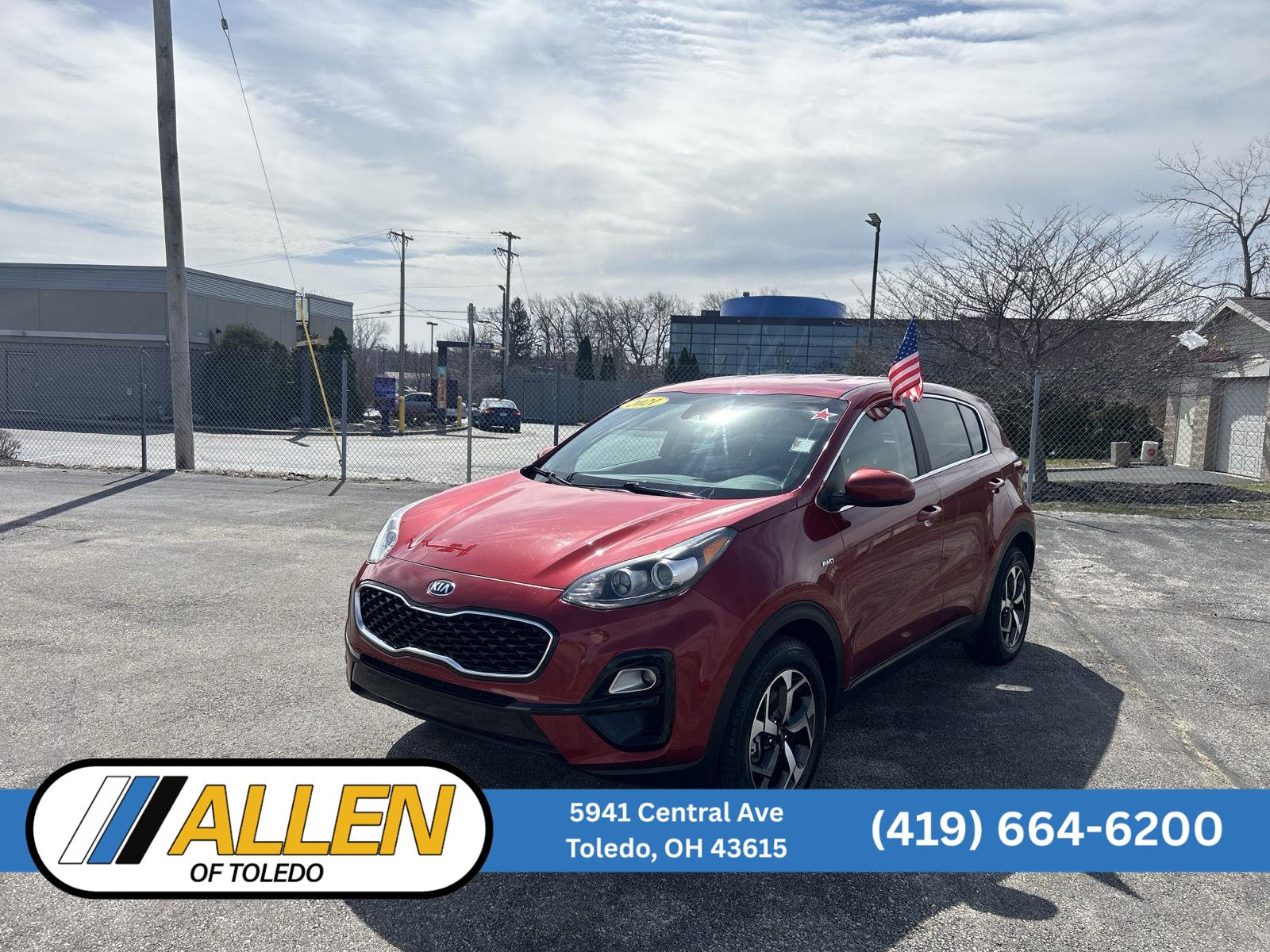 Hyper Red 2021 Kia Sportage LX AWD SUV / Crossover All-Wheel Drive Automatic