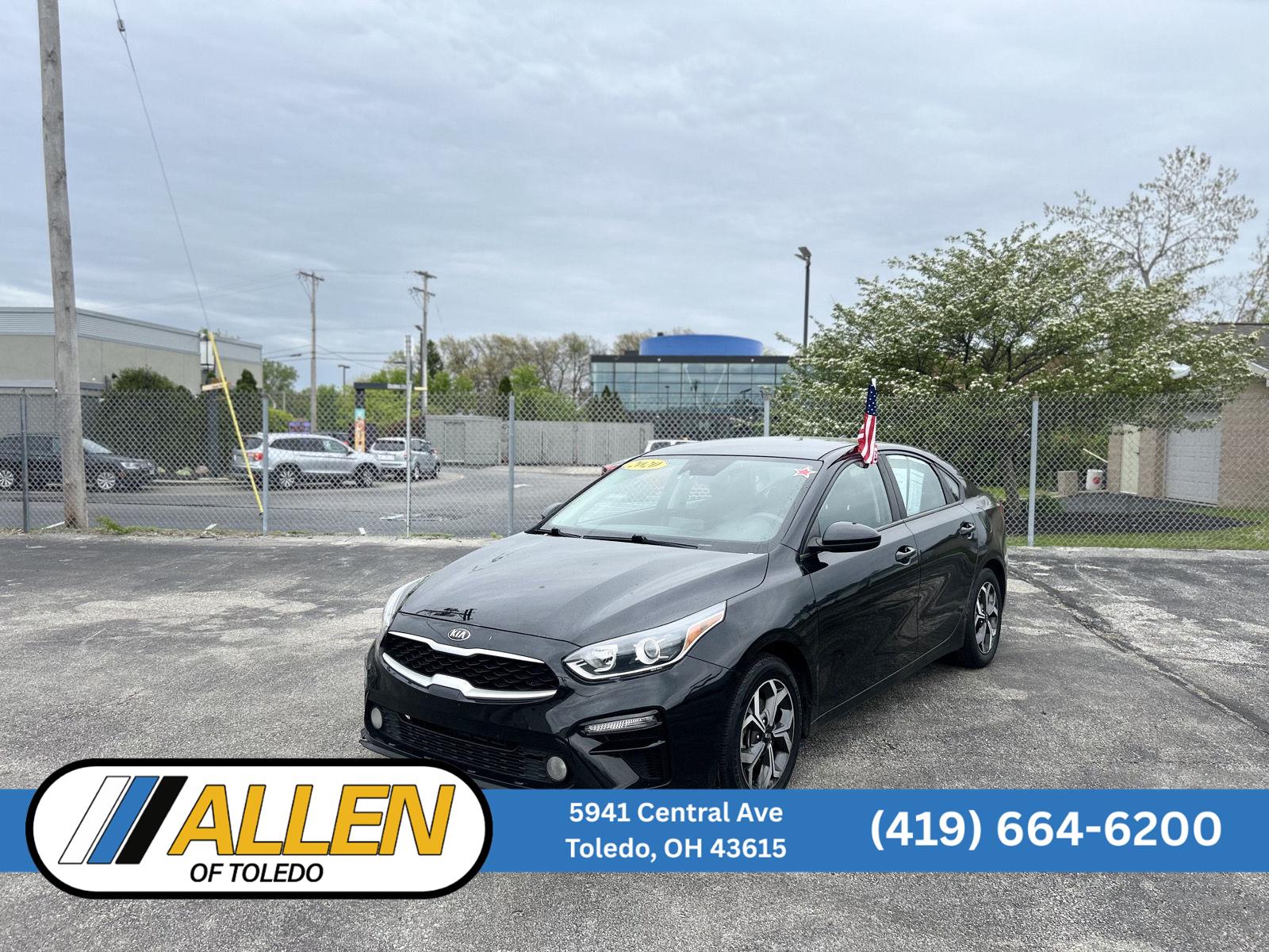 Aurora Black 2020 Kia Forte LXS FWD Sedan Front-Wheel Drive Continuously Variable Transmission