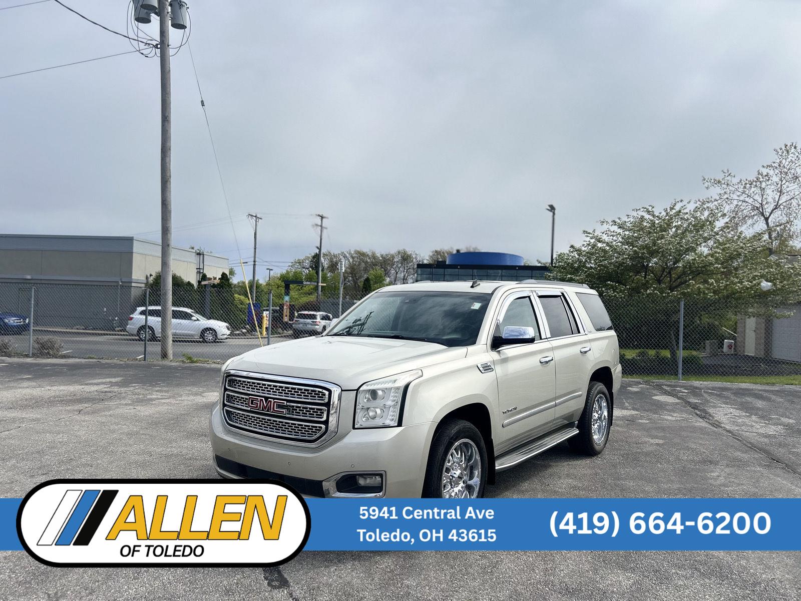 Champagne Silver Metallic 2015 GMC Yukon SLT 4WD SUV / Crossover Four-Wheel Drive 6-Speed Automatic