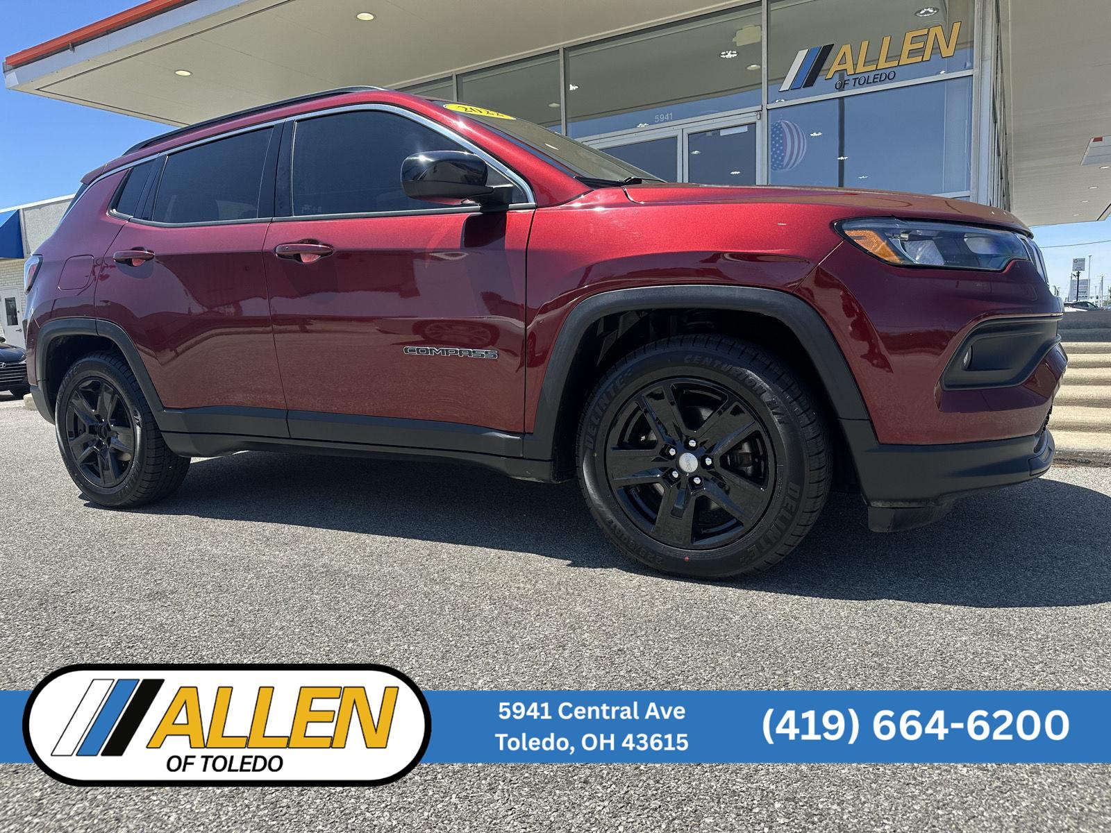 Velvet Red Pearlcoat 2022 Jeep Compass SUV / Crossover Front-Wheel Drive 6-Speed Automatic