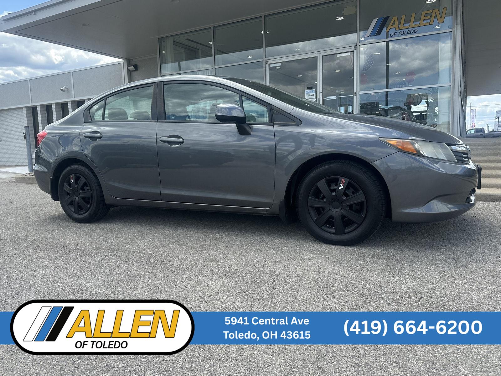 Cool Mist Metallic 2012 Honda Civic Sedan Front-Wheel Drive Automatic