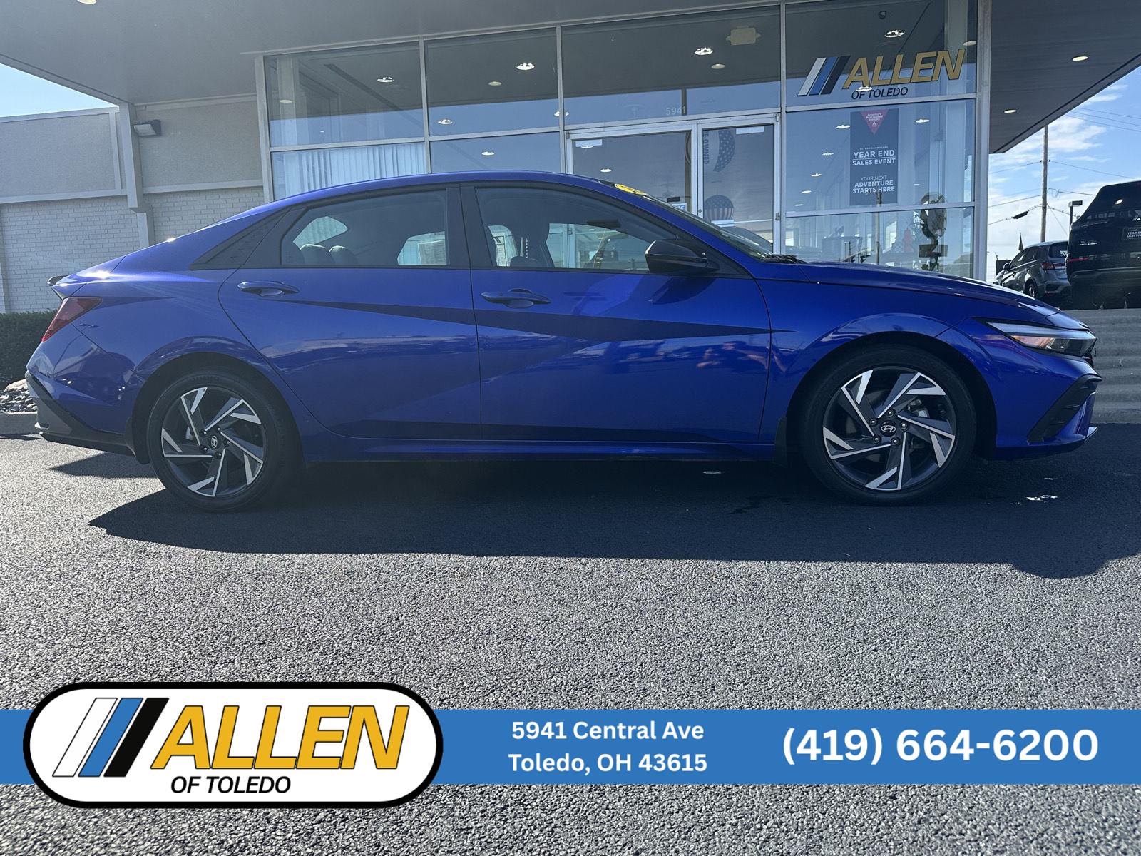 Intense Blue 2025 Hyundai Elantra Sedan Front-Wheel Drive Continuously Variable Transmission