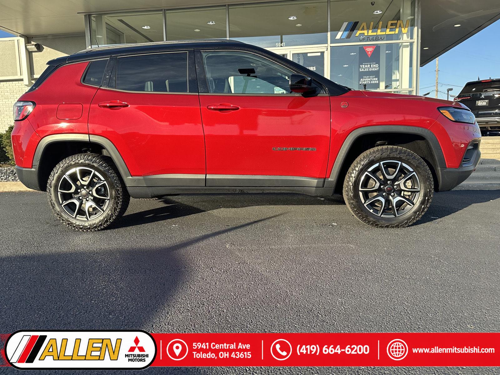 Red Hot Pearlcoat 2025 Jeep Compass SUV / Crossover Four-Wheel Drive 8-Speed Automatic