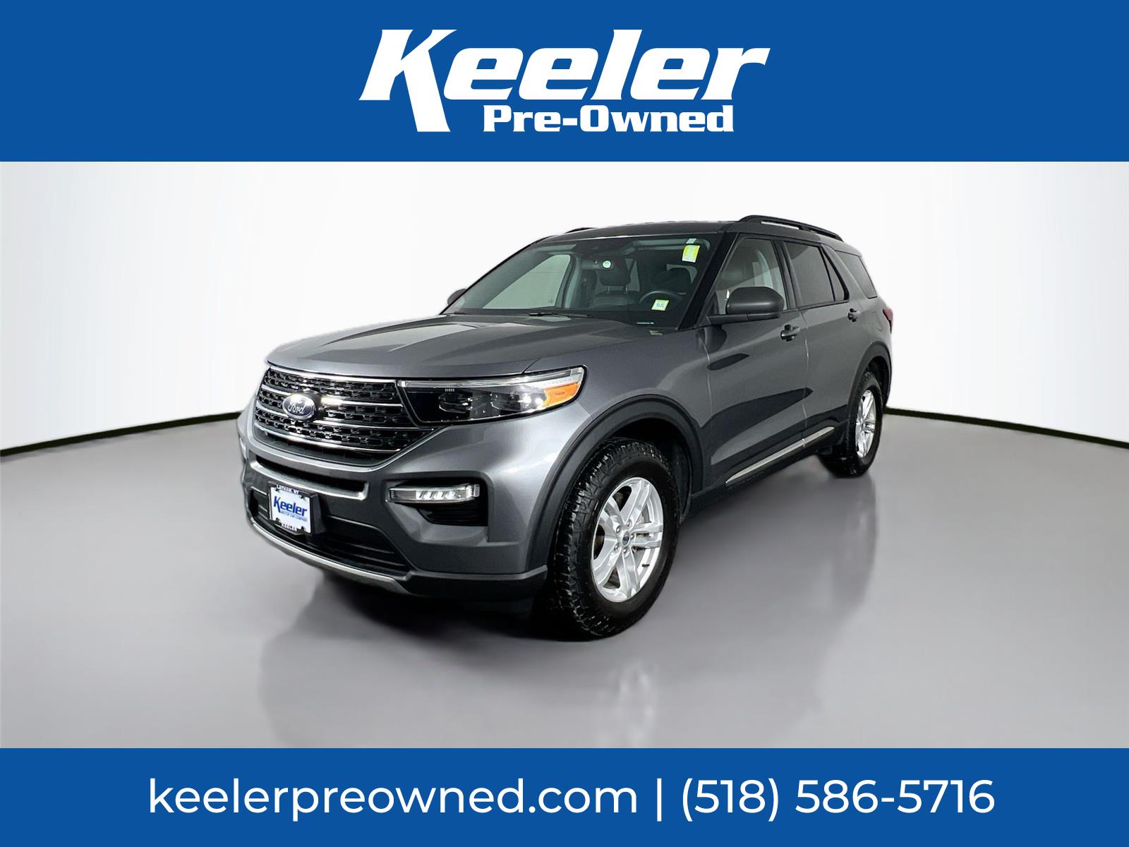 Carbonized Gray 2022 Ford Explorer XLT AWD SUV / Crossover All-Wheel Drive Automatic
