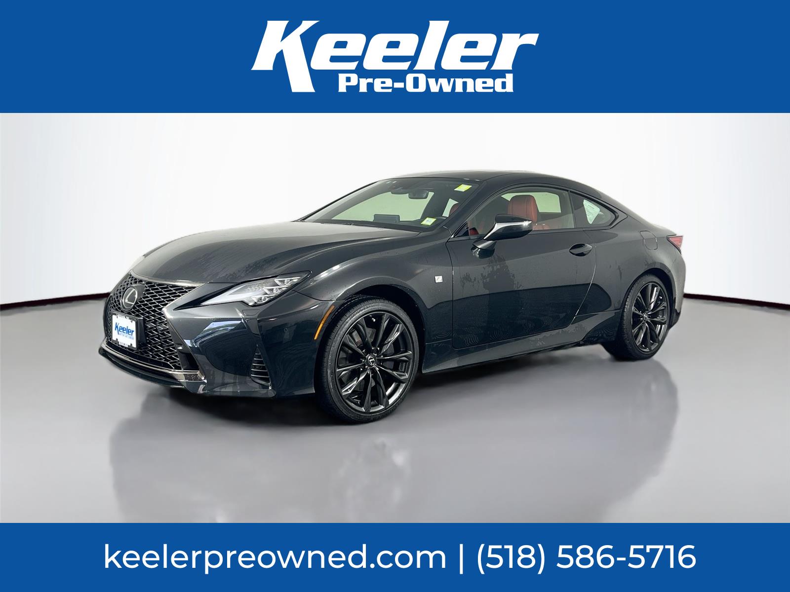 Black (Caviar) 2024 Lexus RC 350 F Sport AWD Coupe All-Wheel Drive Automatic