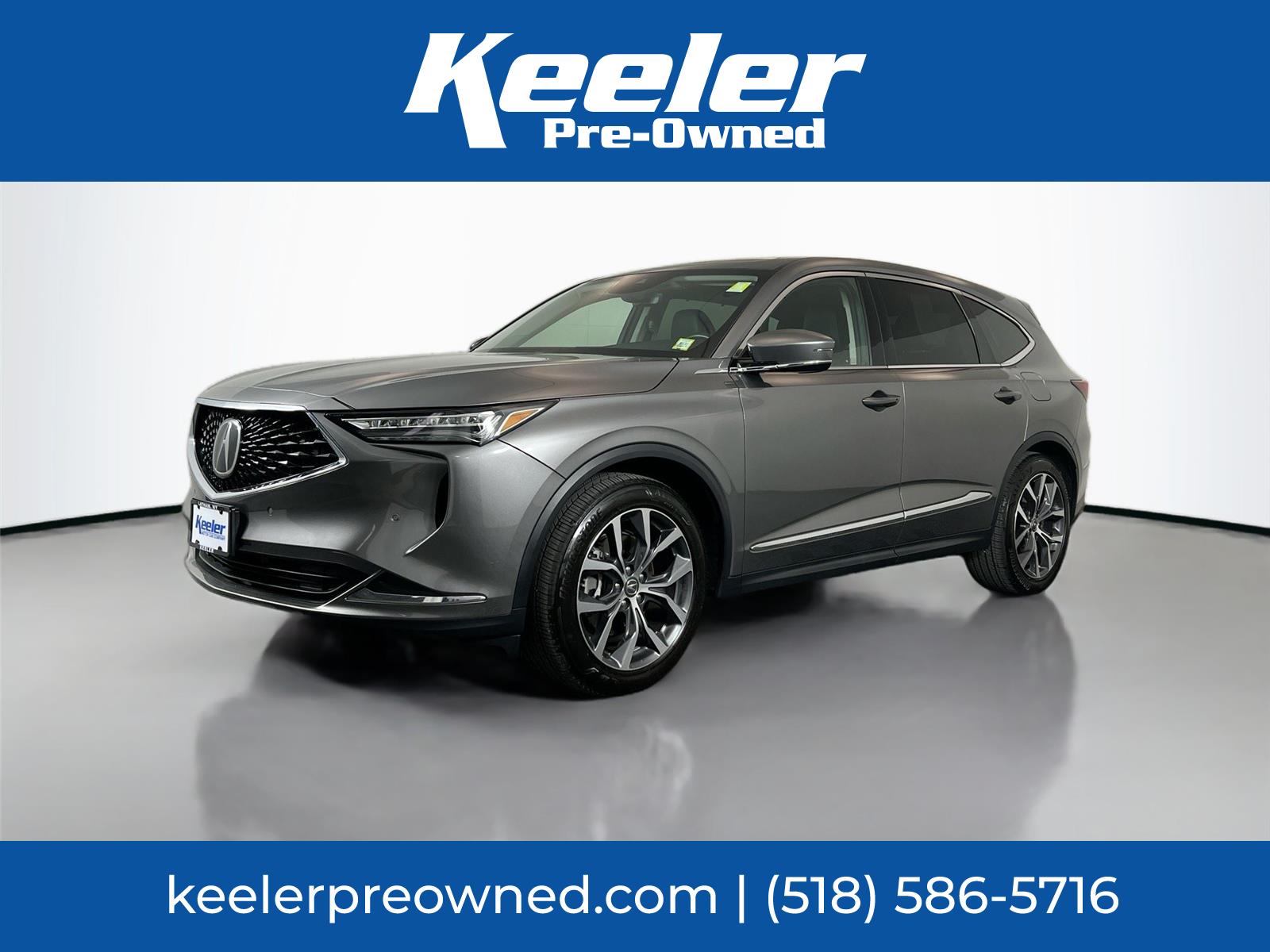 Liquid Carbon Metallic 2023 Acura MDX SUV / Crossover All-Wheel Drive Automatic