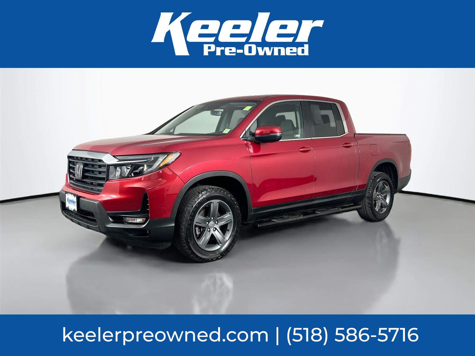 Radiant Red Metallic II 2023 Honda Ridgeline RTL AWD Pickup Truck All-Wheel Drive 9-Speed Automatic
