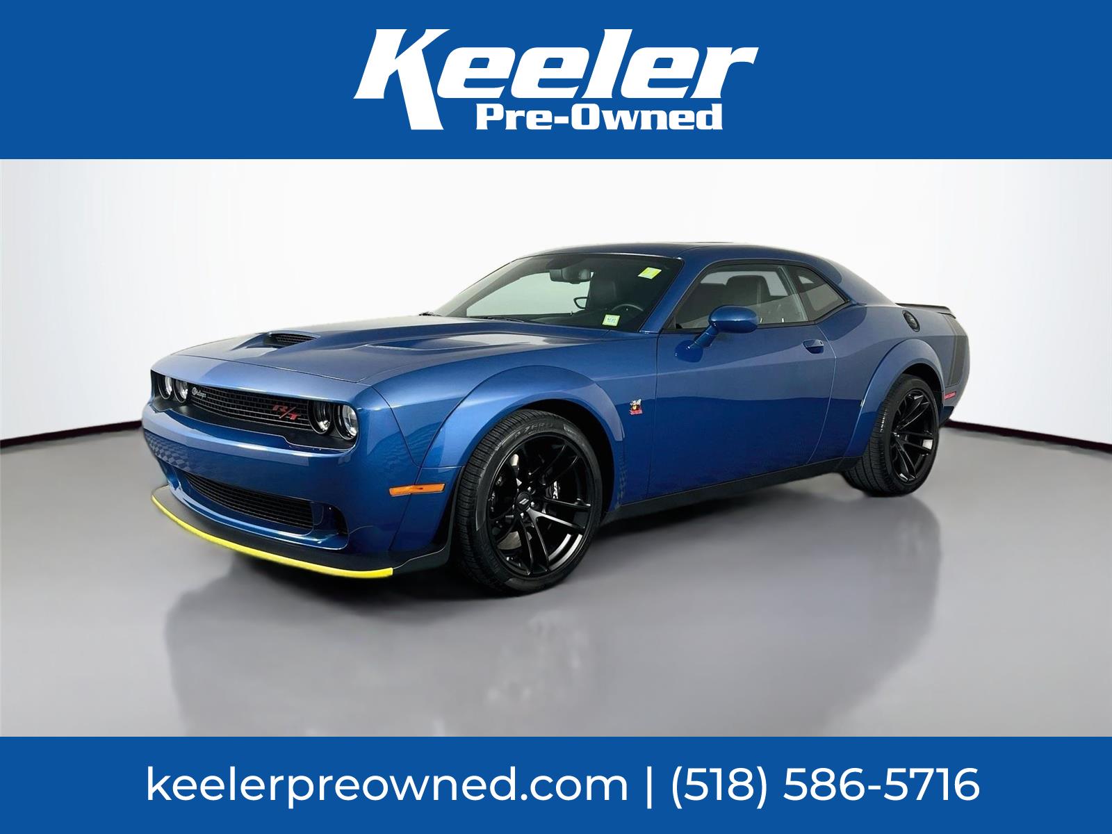 Blue (Frostbite) 2022 Dodge Challenger Coupe Rear-Wheel Drive 8-Speed Automatic